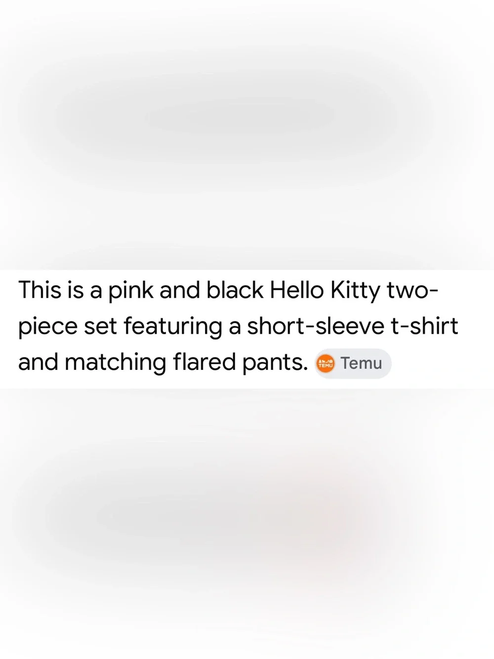 Sanrio Hello Kitty Pink/Black Girls 2-Piece Set Slim Fit Flare Size-7-8 Yrs. NEW